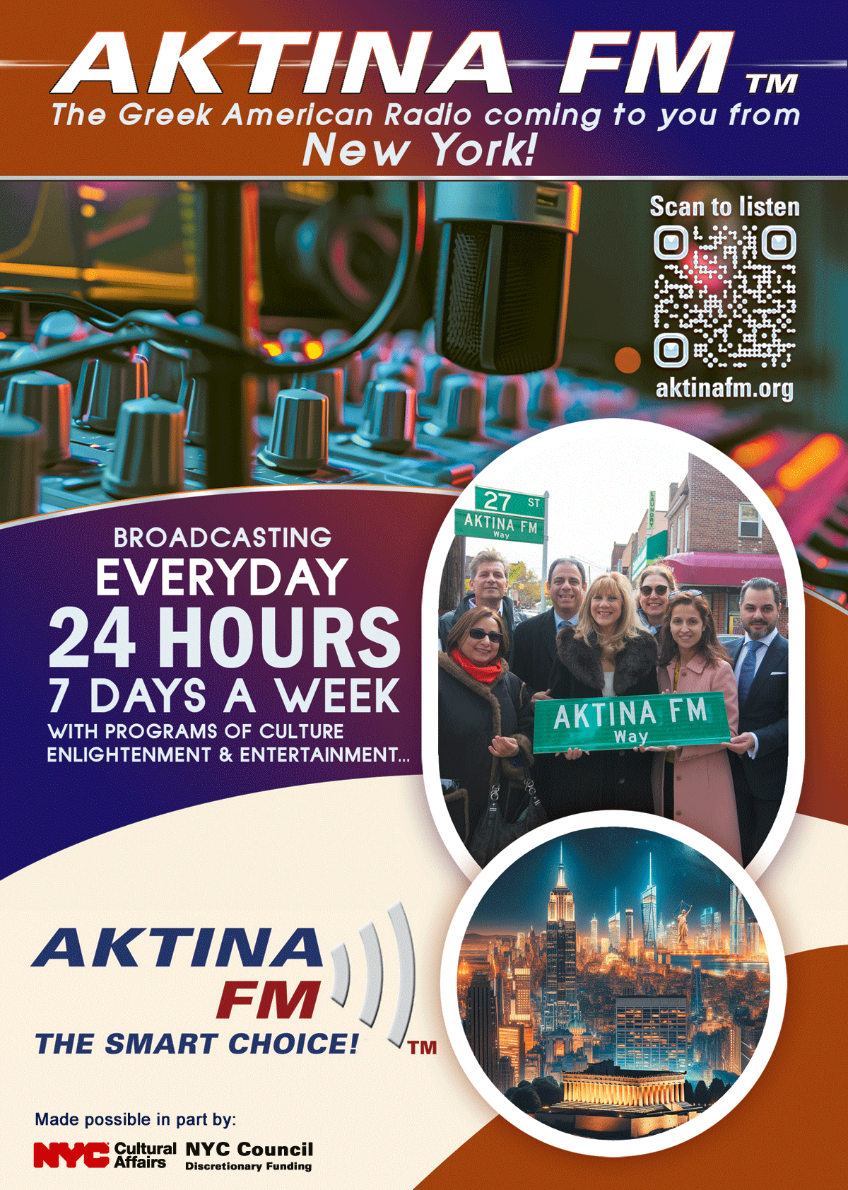 AKTINA FM Promo Card