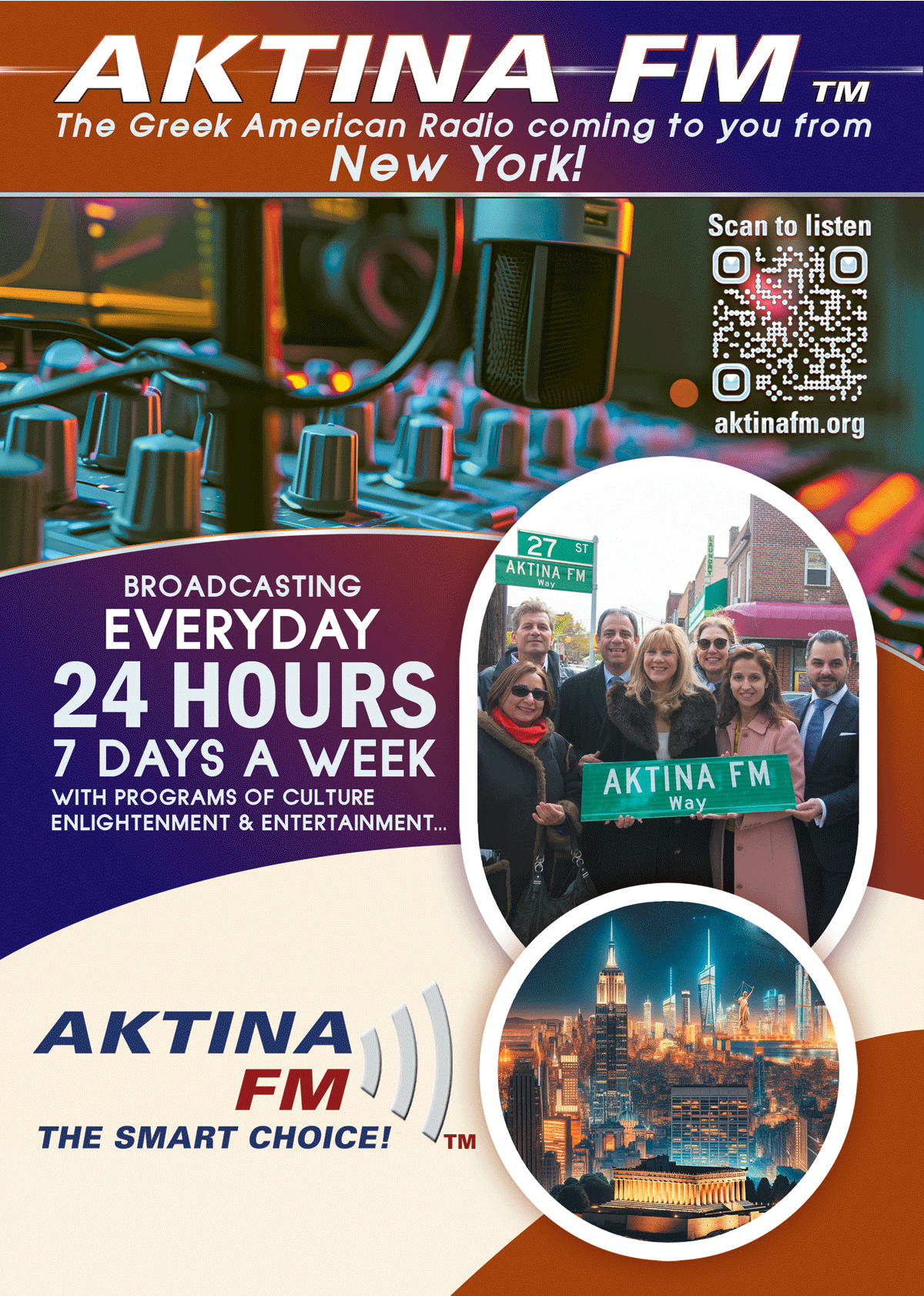 AKTINA FM Promo Flyer